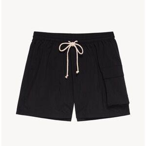 DONNI. Black Athletic Shorts